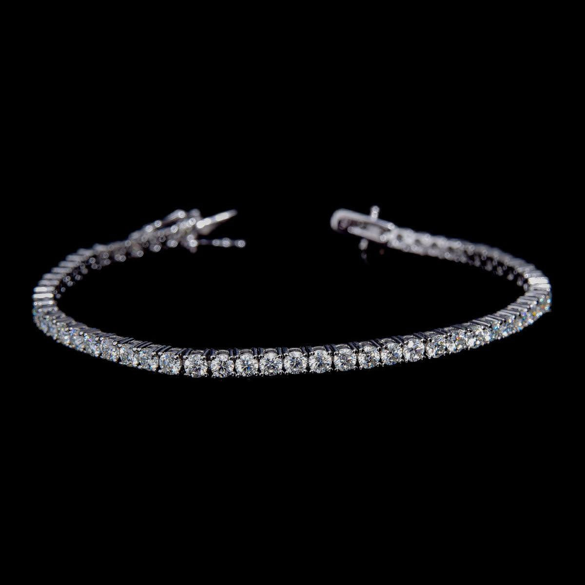 TENNIS ARMBAND MOISSANITE 3MM - 925 SILVER