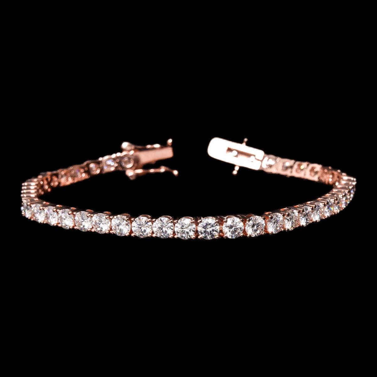 TENNIS ARMBAND MOISSANITE 3MM - 925 SILVER