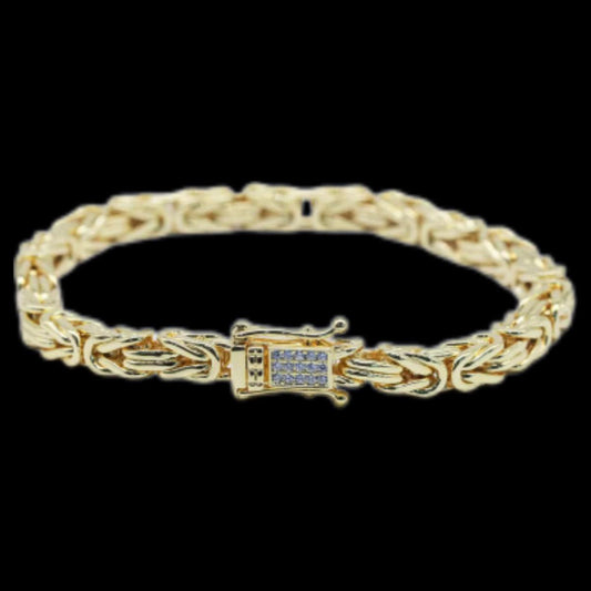 KEJSARLÄNK ARMBAND 6MM - 18K GULDPLÄTERAD