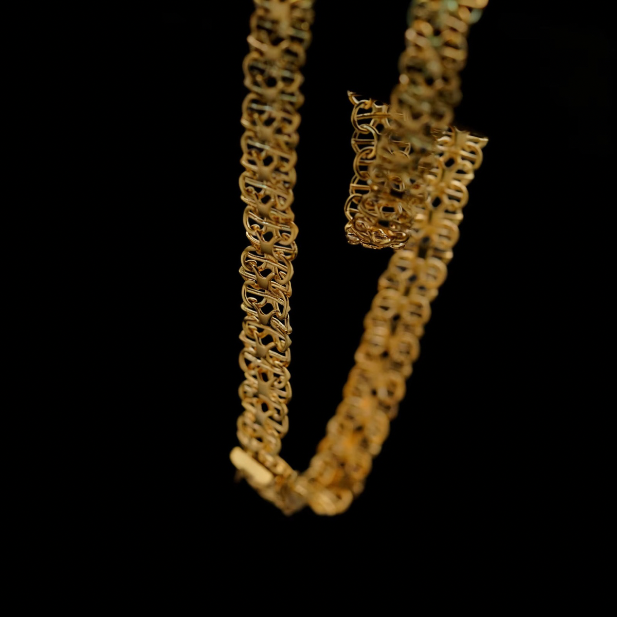 X-LÄNK HALSBAND 18K GULDPLÄTERAD