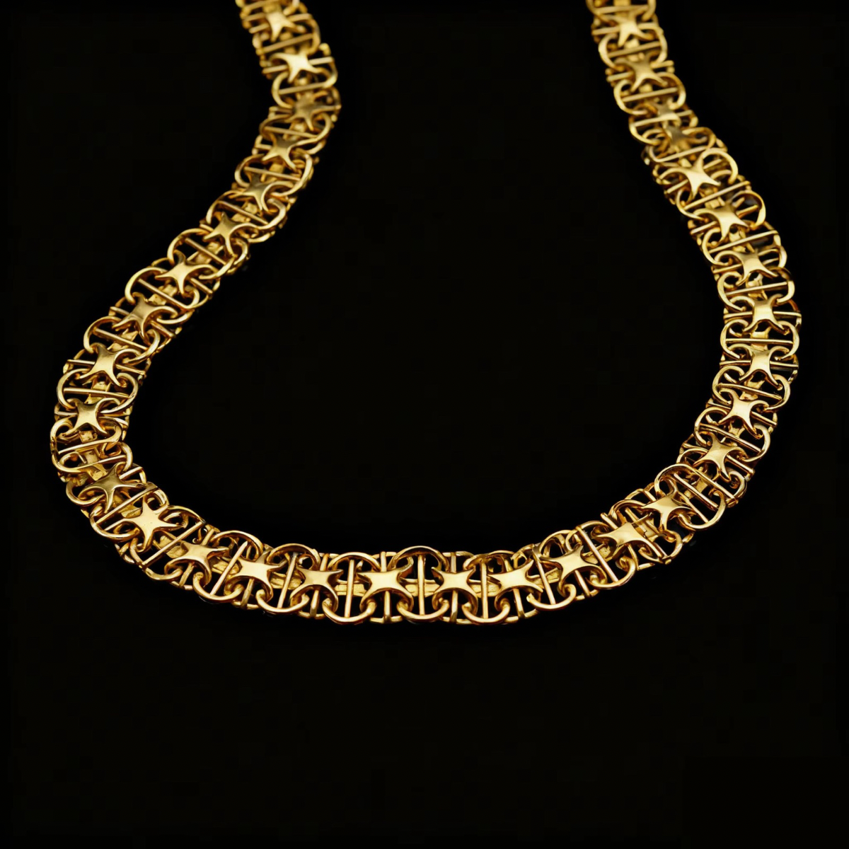 X-LÄNK HALSBAND 18K GULDPLÄTERAD