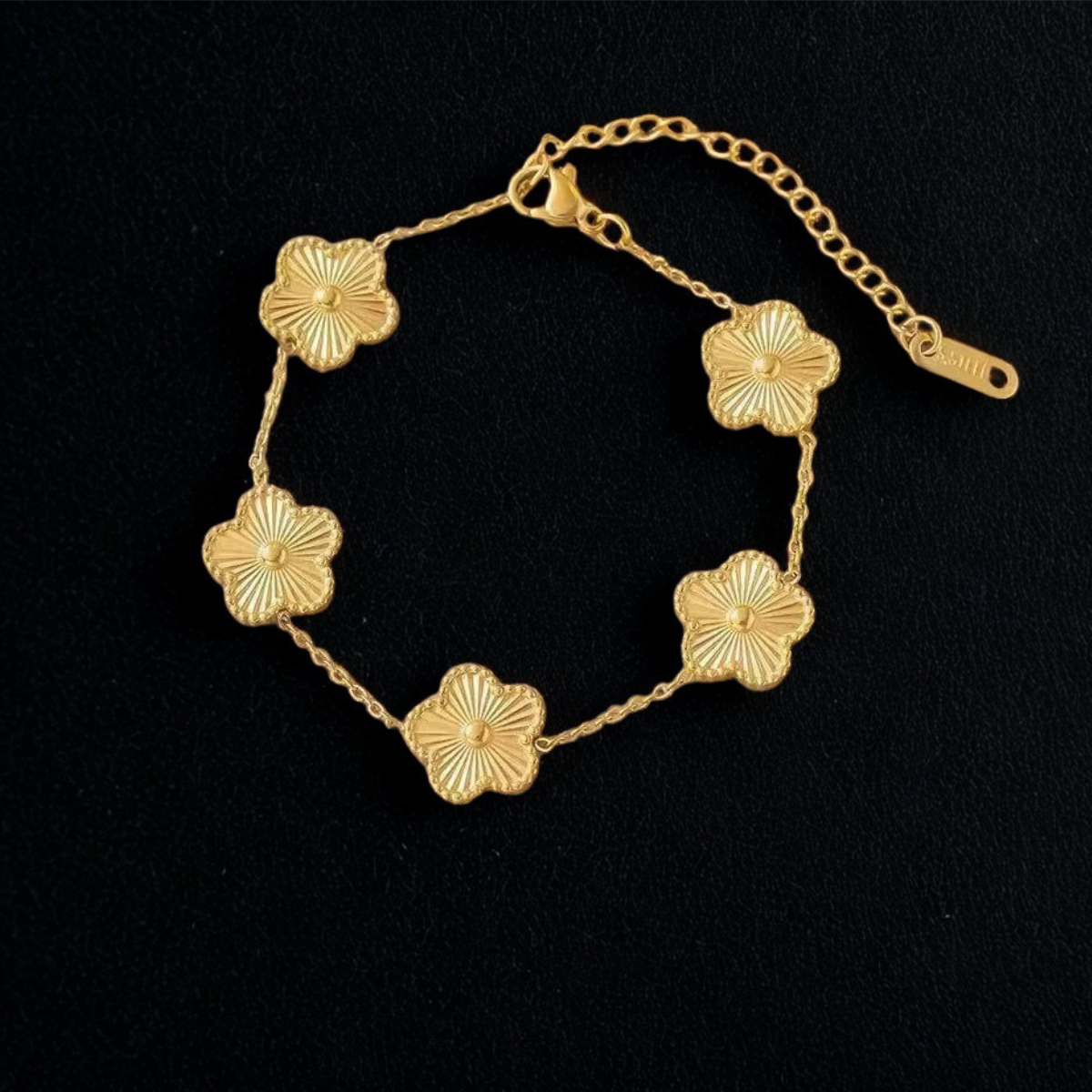 KLÖVER ARMBAND 18K GULDPLÄTERAD