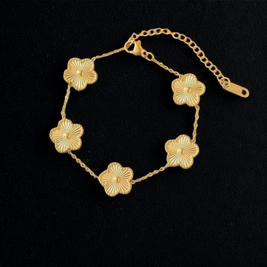 KLÖVER ARMBAND 18K GULDPLÄTERAD