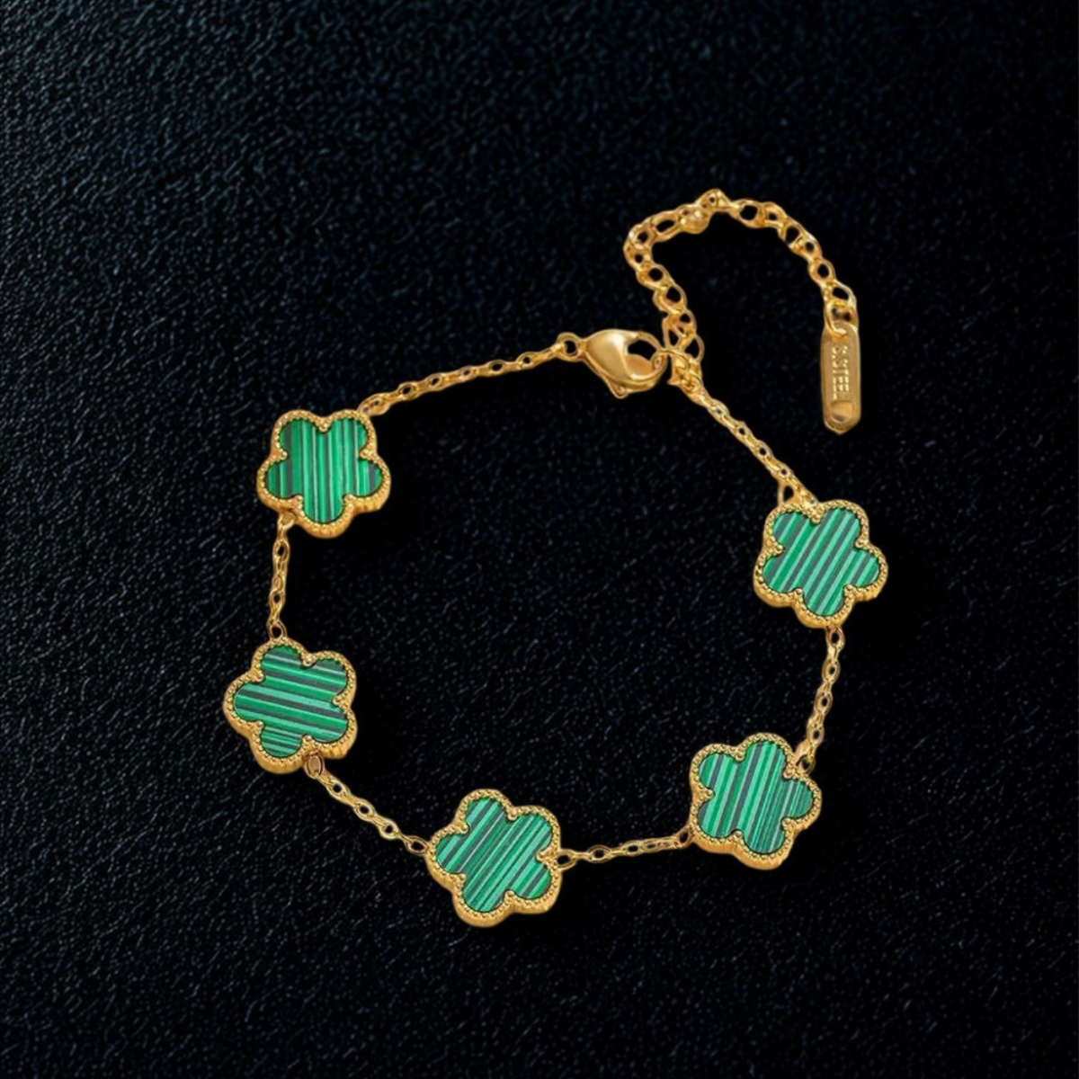 KLÖVER ARMBAND 18K GULDPLÄTERAD