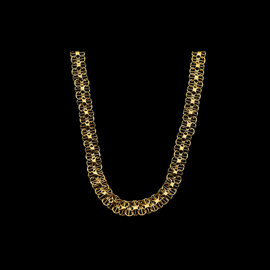 X-LÄNK HALSBAND 18K GULDPLÄTERAD