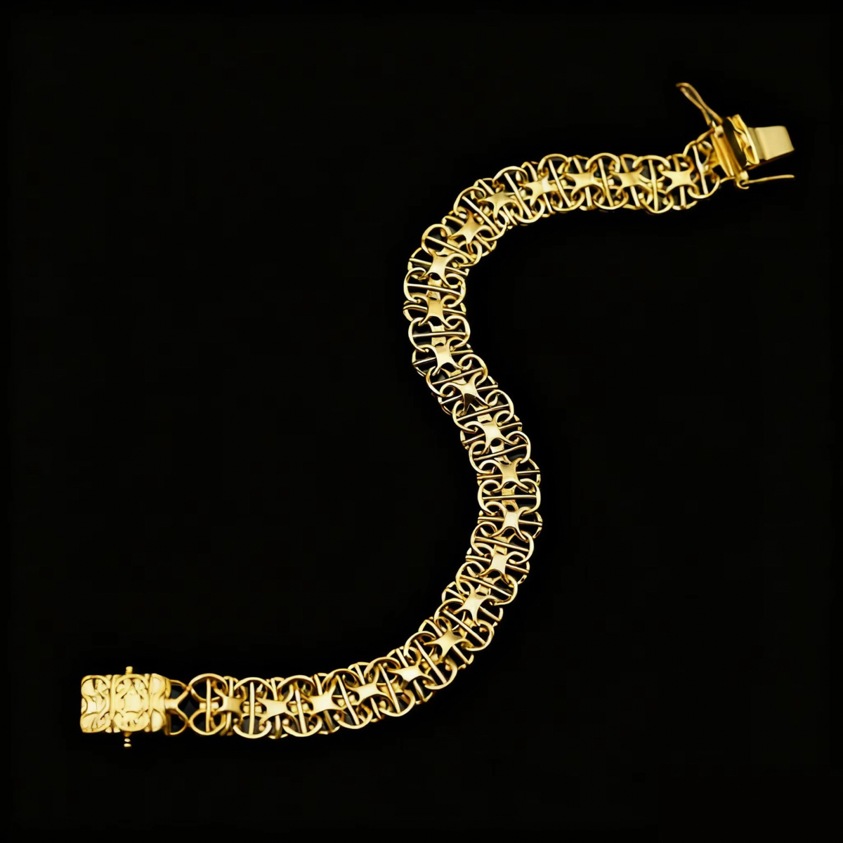 X-LÄNK ARMBAND 18K GULDPLÄTERAD